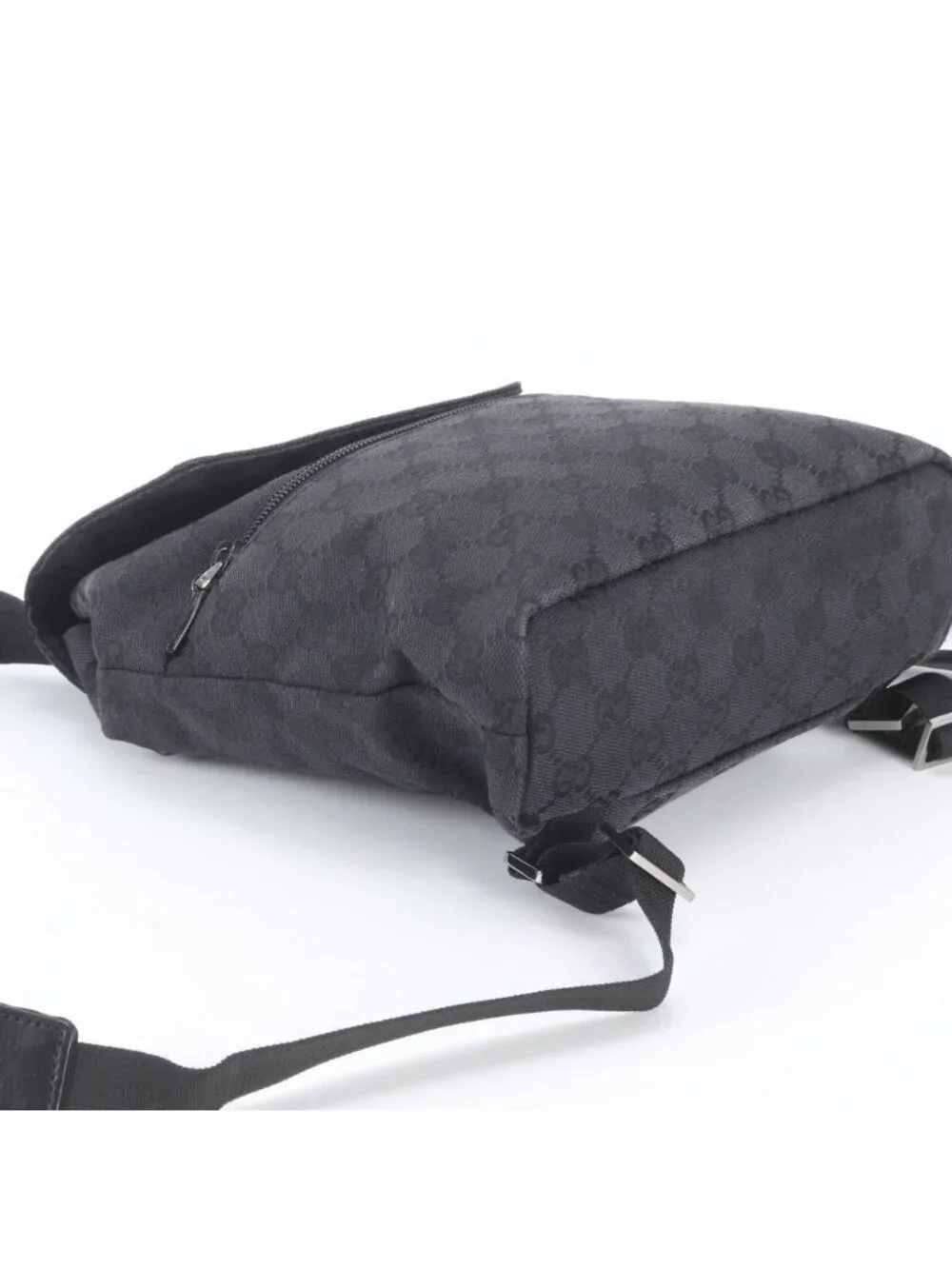 Gucci GG Canvas Leather Backpack Black